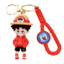 Product Móc khóa luffy đút tay túi áo khoác đỏ - dây dài 9.5cm - mô hình cao 8.5cm